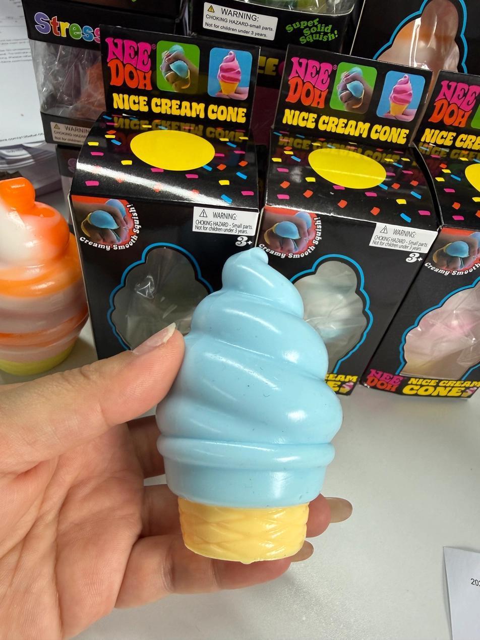 Nice cream cone squishy fidget toy