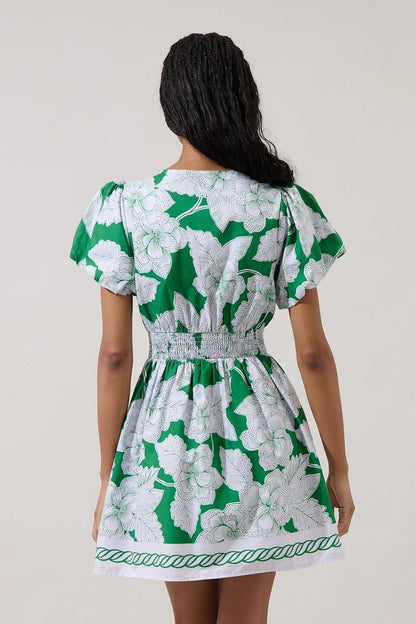 Kasina Button Down Mini Dress Renza Floral