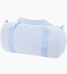 Seersucker Medium Duffle with monogram