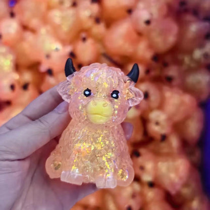 Maltose Cute Highland cow Yak squishy toy