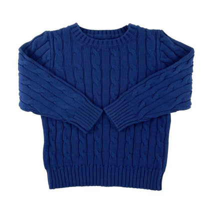 Cable Crewneck Knit Sweater