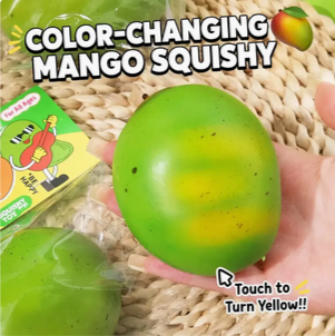Color-Changing Mango Slow Rising Squishy Stress Toy