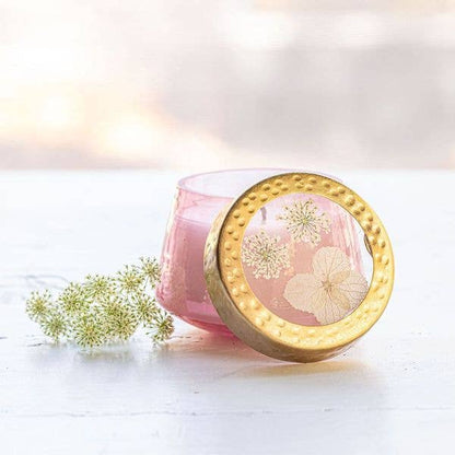 Luna Flower Petite Watercolor Pressed Floral Candle