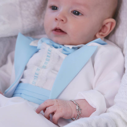 Baptism to Bride™ Sterling Silver Cross Bracelet Gift
