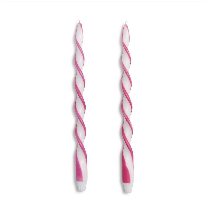 15.75" Twist & Glow Taper Candles - Set/2