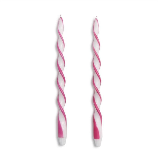 15.75" Twist & Glow Taper Candles - Set/2