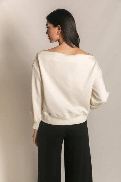 V Neck Tulip Sleeve Top