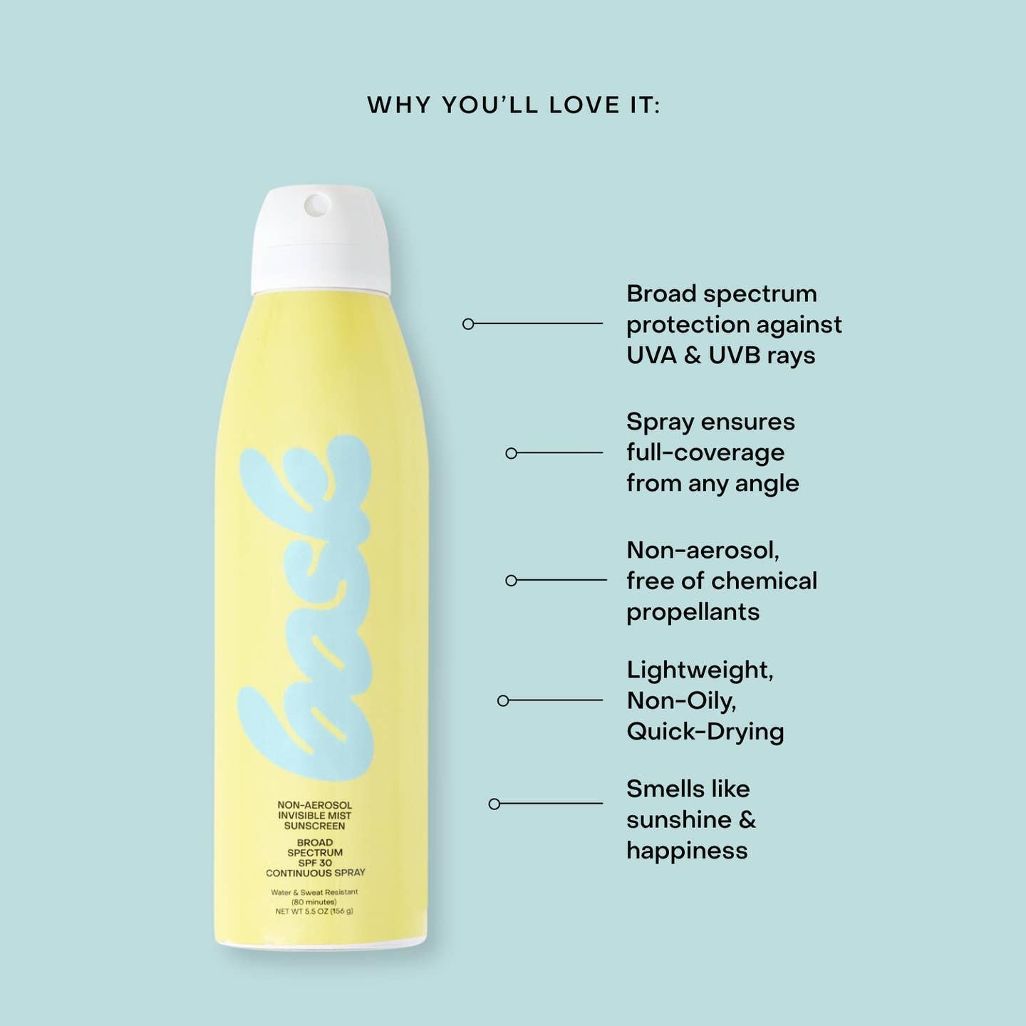Non-Aerosol Spray Sunscreen