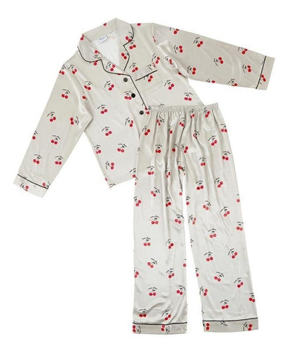Mon Cheri Silky Longsleeve & Pants Pajama Set