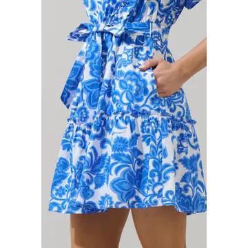 Magee Floral Ruffle Mini Dress