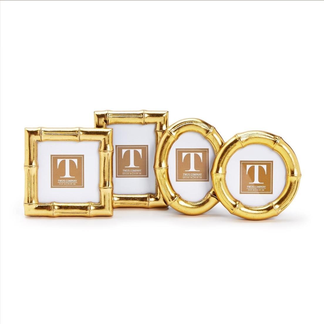 Faux Bamboo Mini Gold Frames