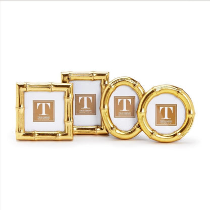 Faux Bamboo Mini Gold Frames