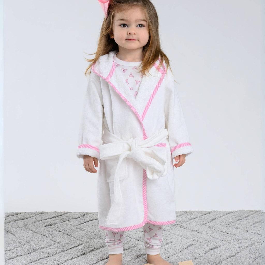Gingham Trim Bathrobe
