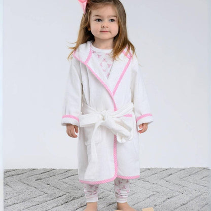 Gingham Trim Bathrobe