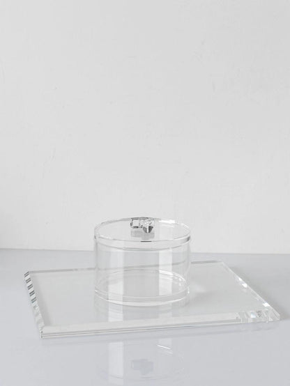 CRYSTAL JAR WITH BUTTERFLY HANDLE