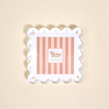 Square Scalloped Acrylic Frame