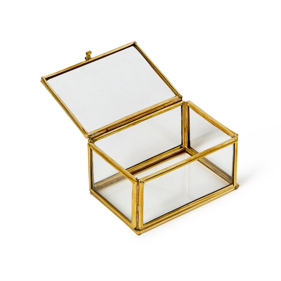 Brass & Glass Trinket Boxes