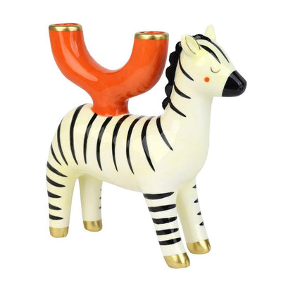 Hand-Painted Ceramic Candle Holders