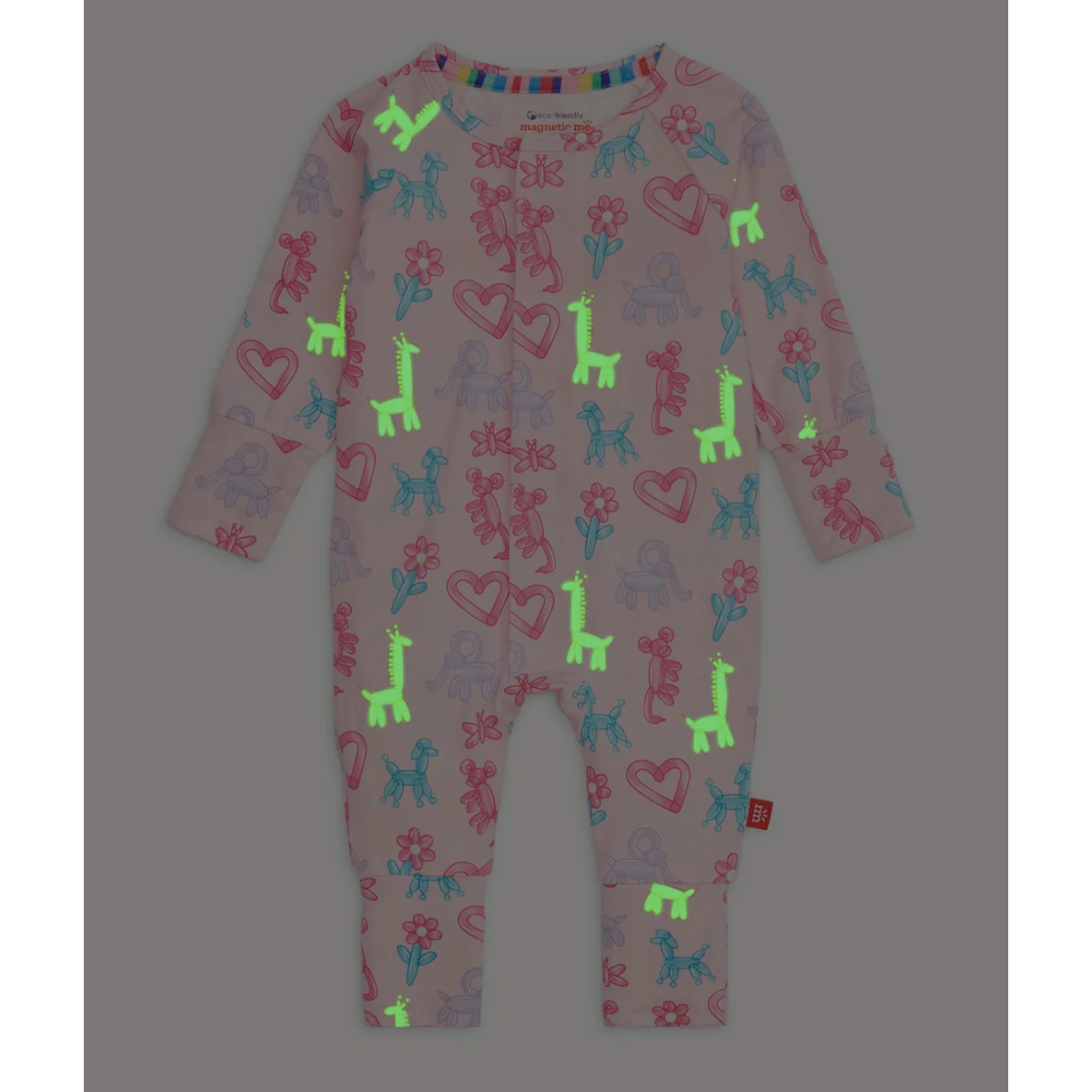 Pink Party Animal Magnetic Convertible Coverall