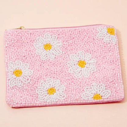 Seed Beaded Coin Purse