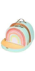 Rainbow Suitcase- 2 Pack