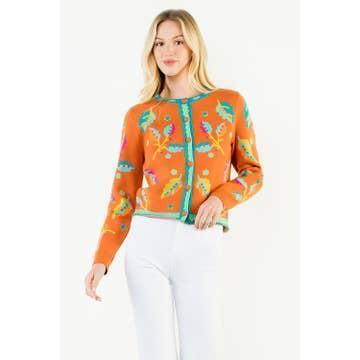 Collarless Long Sleeve Button Top