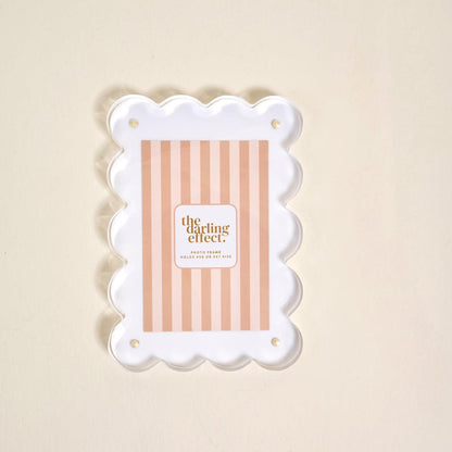 Rectangle Scalloped Acrylic Frame