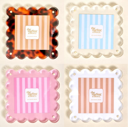 Square Scalloped Acrylic Frame