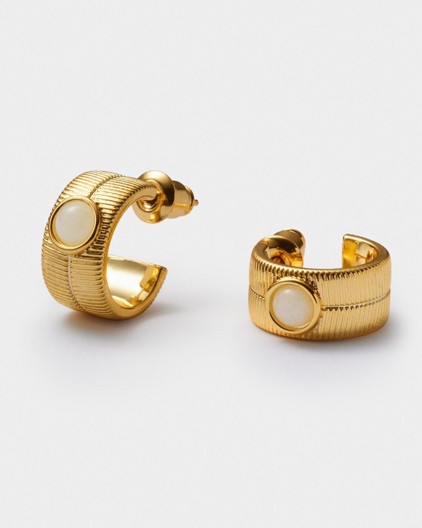 Birthstone Hoop Earrings