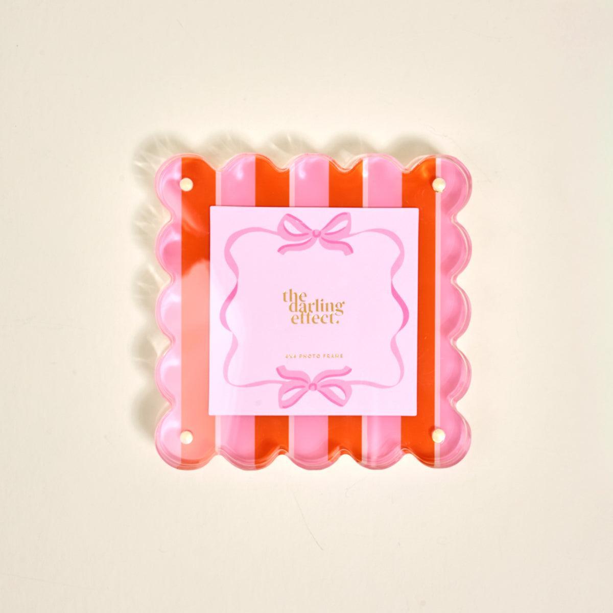 Square Scalloped Acrylic Frame