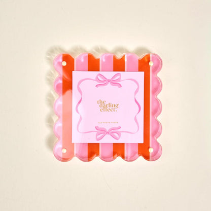 Square Scalloped Acrylic Frame