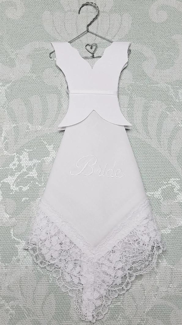 Embroidered Bridal Hanky