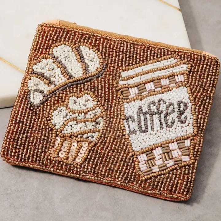 Seed Beaded Coin Purse
