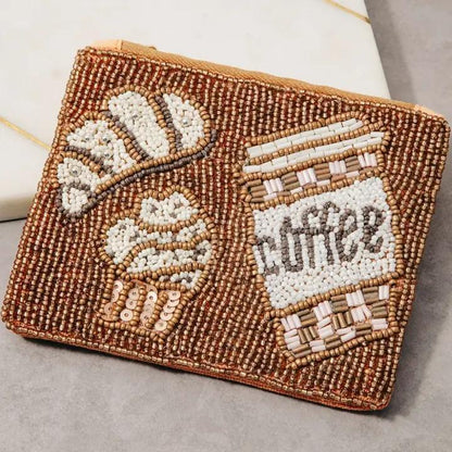 Seed Beaded Coin Purse