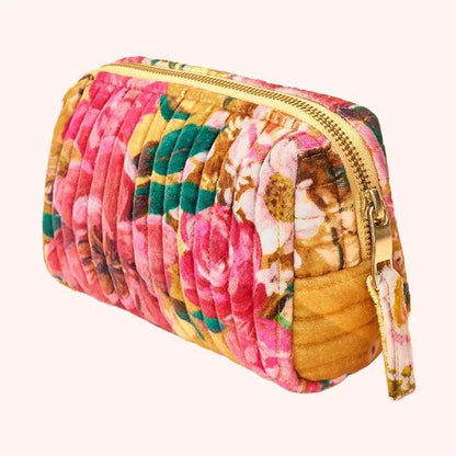 Quilted Velvet Vanity Bag
