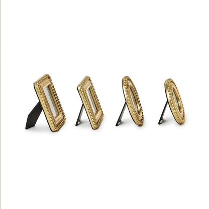 Beaded Texture Mini Gold Frames
