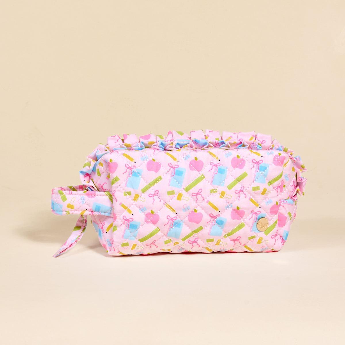 Essentials Quilted Cosmetic Pouch
