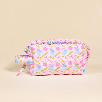 Essentials Quilted Cosmetic Pouch