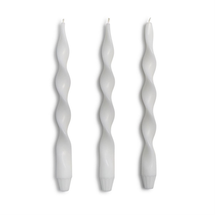 12" Twist & Glow Taper Candles - Set/3