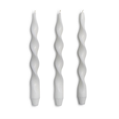 12" Twist & Glow Taper Candles - Set/3