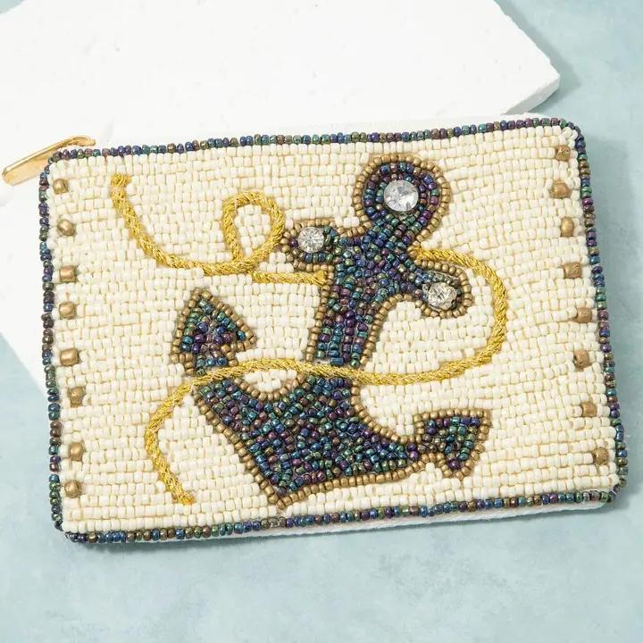 Seed Beaded Coin Purse