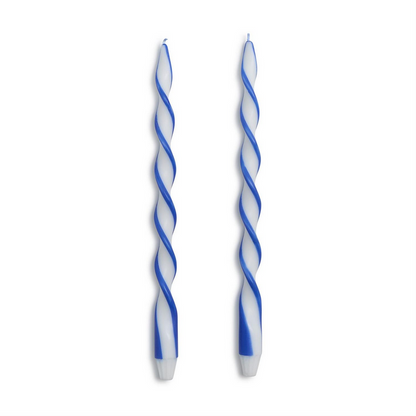 15.75" Twist & Glow Taper Candles - Set/2