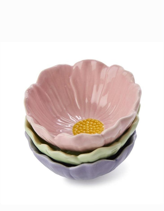 Flower Tidbit Bowls