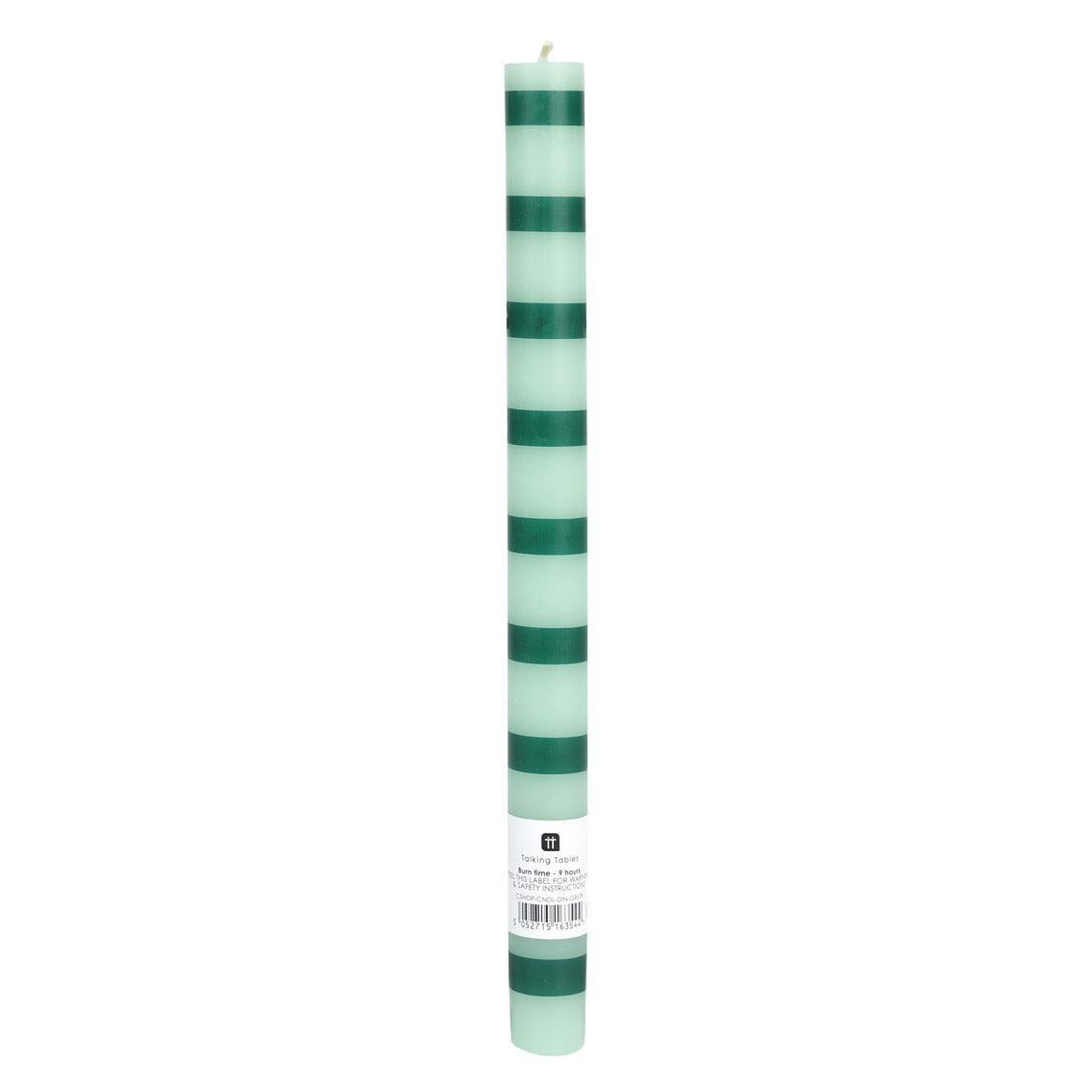 Striped Dinner Candle