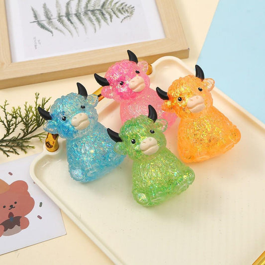 Maltose Cute Highland cow Yak squishy toy