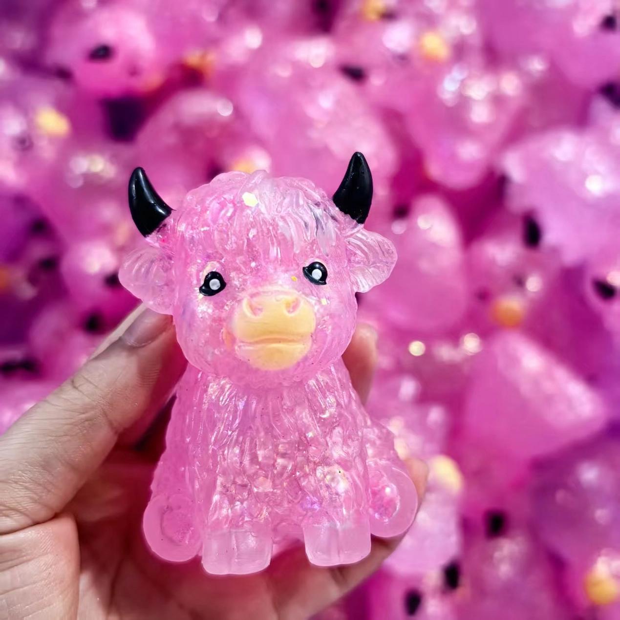 Maltose Cute Highland cow Yak squishy toy