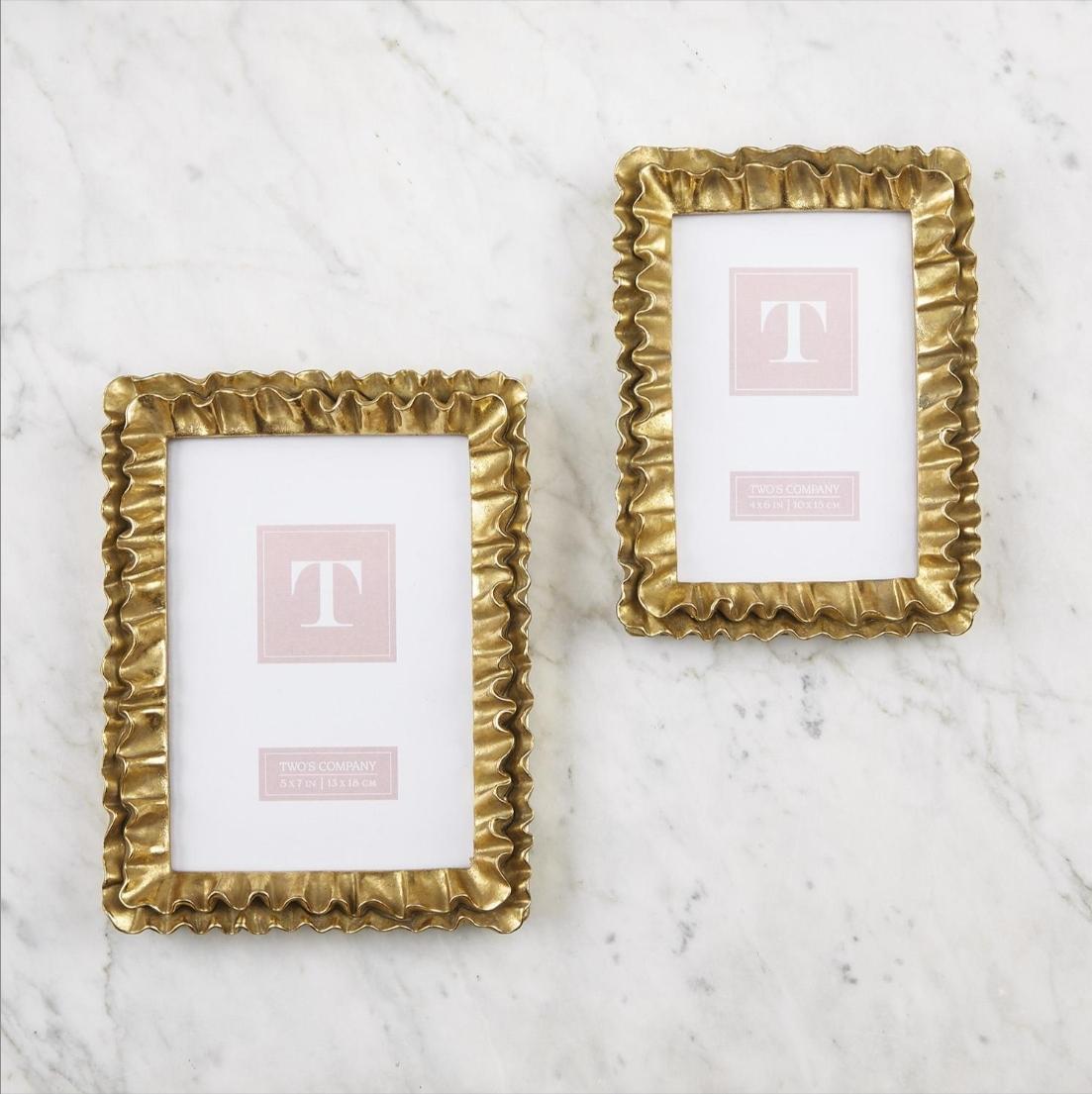 Gold Ruffles Frame