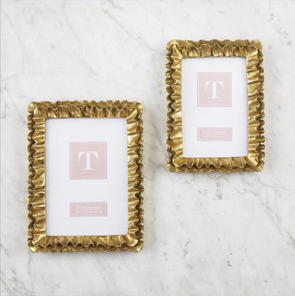 Gold Ruffles Frame