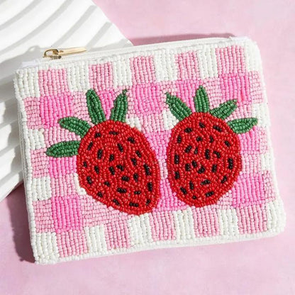 Seed Beaded Coin Purse