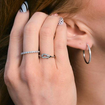 Merit Silver Crystal Ring